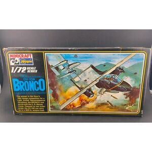 Vintage Minicraft Hasegawa 1/72 Bronco OV-10A Rockwell Late 1970s Sealed Sprues
